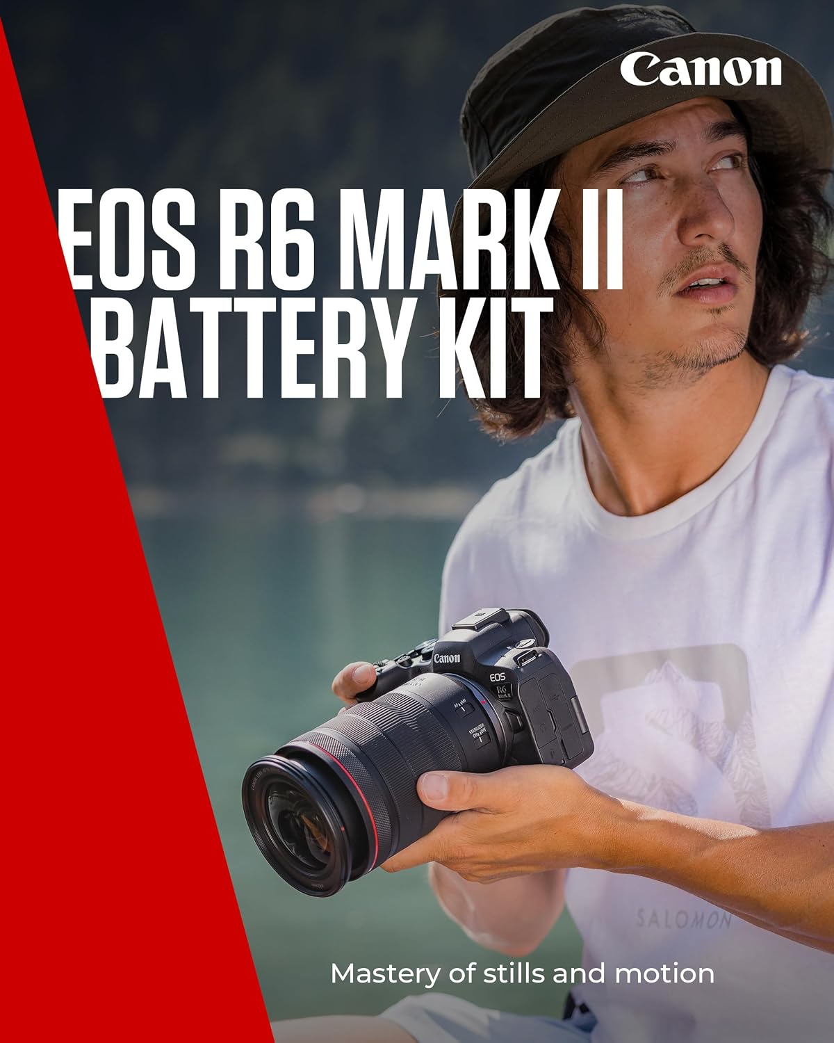 Canon EOS R6 Mark II Full-Frame Mirrorless Camera – Black + 2 Batteries